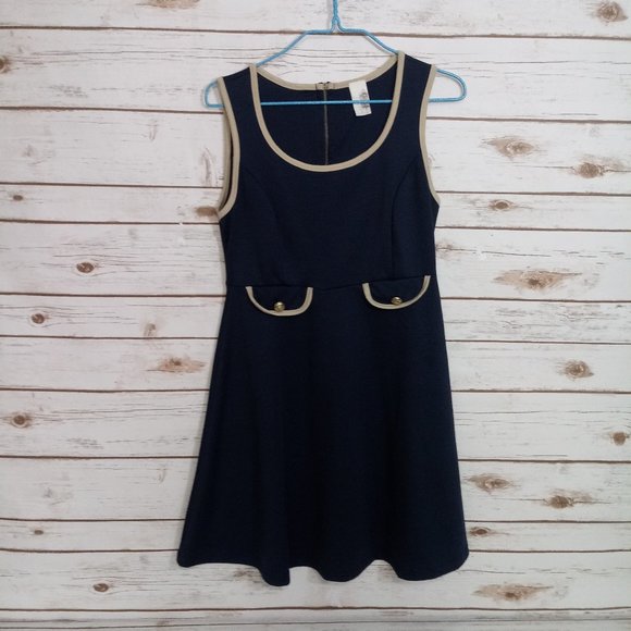 Anthropologie Birdcage Dresses & Skirts - Anthropologie Birdcage Navy Blue Dress Size Small
